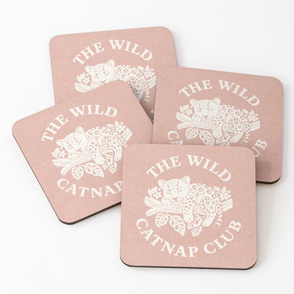 Item preview, The Wild Catnap Club - Baby Leopard Arts and Crafts Muted Pink designed and sold by miavaldez.