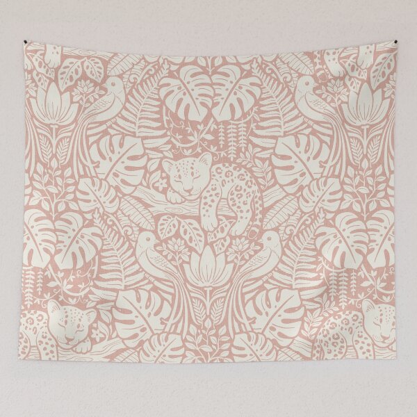 Item preview, The Wild Catnap Club - Baby Leopard Arts and Crafts Muted Pink designed and sold by miavaldez.