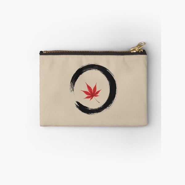 Item preview, Japanese Maple Leaf Enso Circle Zen Art designed and sold by SimplePoDesign.