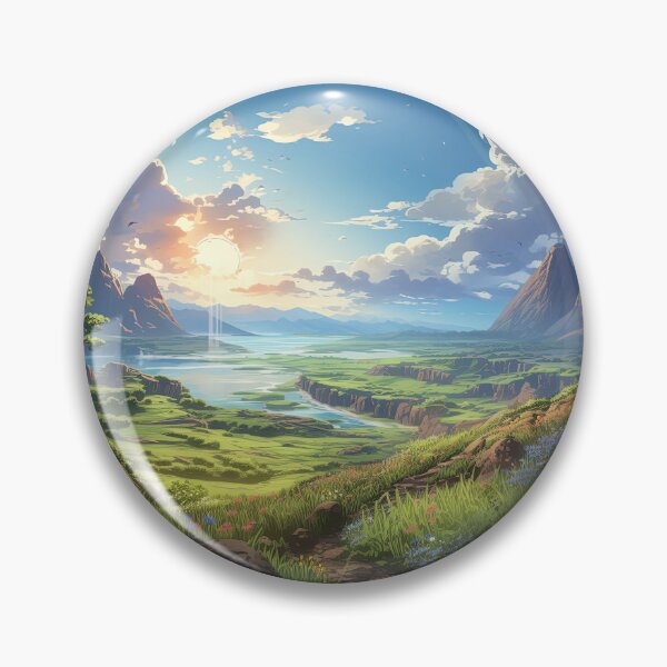 Item preview, Journey’s End Valley | Anime Fantasy Scenery designed and sold by bella-rosa87.