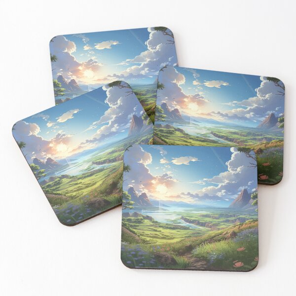 Item preview, Journey’s End Valley | Anime Fantasy Scenery designed and sold by bella-rosa87.