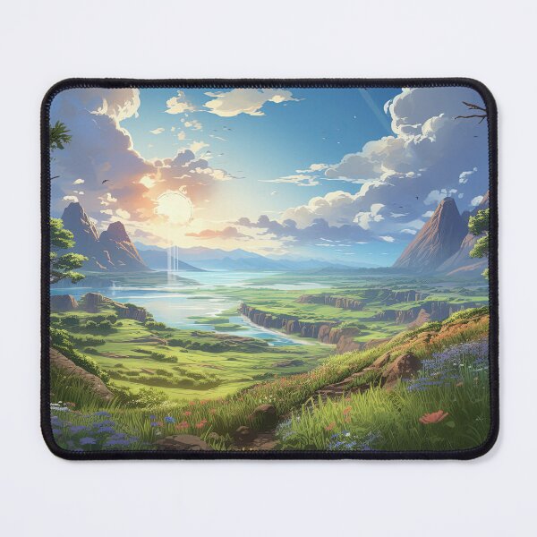 Item preview, Journey’s End Valley | Anime Fantasy Scenery designed and sold by bella-rosa87.