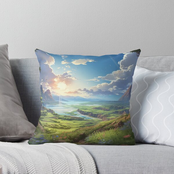 Item preview, Journey’s End Valley | Anime Fantasy Scenery designed and sold by bella-rosa87.