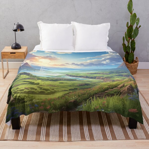 Item preview, Journey’s End Valley | Anime Fantasy Scenery designed and sold by bella-rosa87.