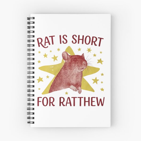 Item preview, Funny Rat Is Short For Ratthew Retro Pet Lover Meme Design designed and sold by MotivaChic.