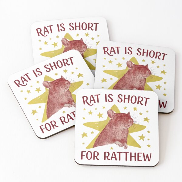 Item preview, Funny Rat Is Short For Ratthew Retro Pet Lover Meme Design designed and sold by MotivaChic.