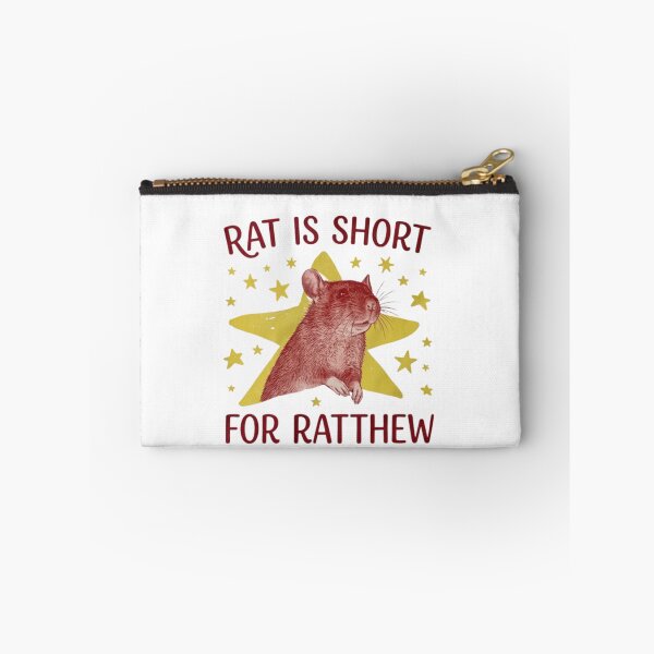 Item preview, Funny Rat Is Short For Ratthew Retro Pet Lover Meme Design designed and sold by MotivaChic.