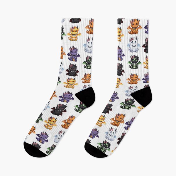 Item preview, Kawaii Halloween stickers dragons designed and sold by Goth Pets .
