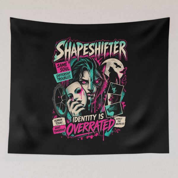 Item preview, Shapeshifter Same Soul Different Troubles – Dark Horror  designed and sold by SidTastic .