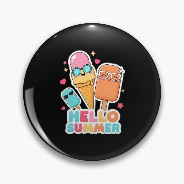 Item preview, Hello Summer Vacation Ice Cream Cute Seasonal for Ice Cream Lovers designed and sold by Redgiant87x.