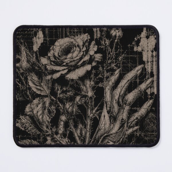 Item preview, Gothic Skeletal Hand and Rose Grunge Art designed and sold by Kaurisdigital.