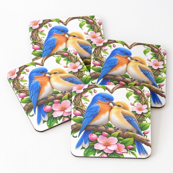 Item preview, Cute lovebirds couple heart branch  designed and sold by urbanshop7.