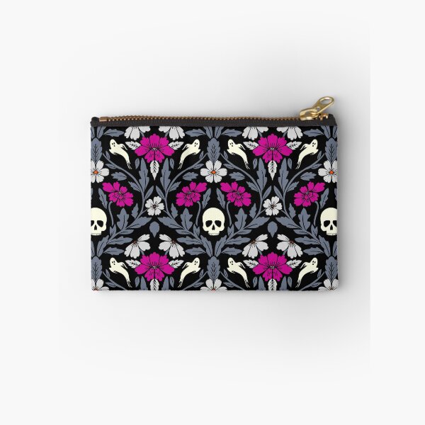 Item preview, Halloween ghost damask in magenta designed and sold by Jennifer Ladd.