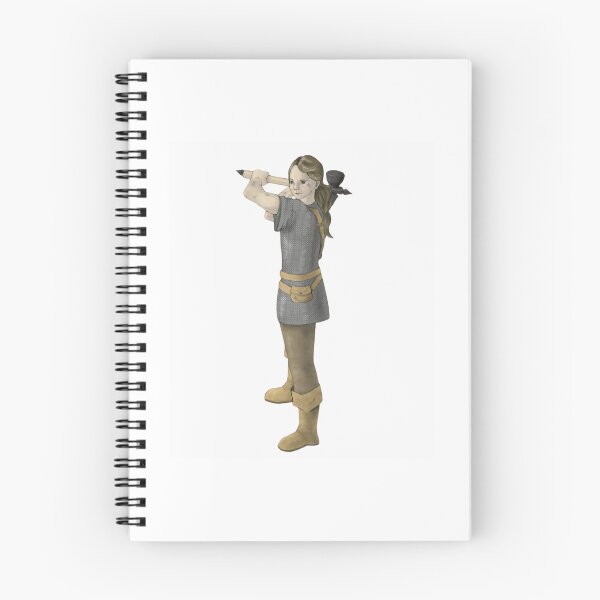 Item preview, Medieval Warrior Girl with Hammer designed and sold by Bywai.