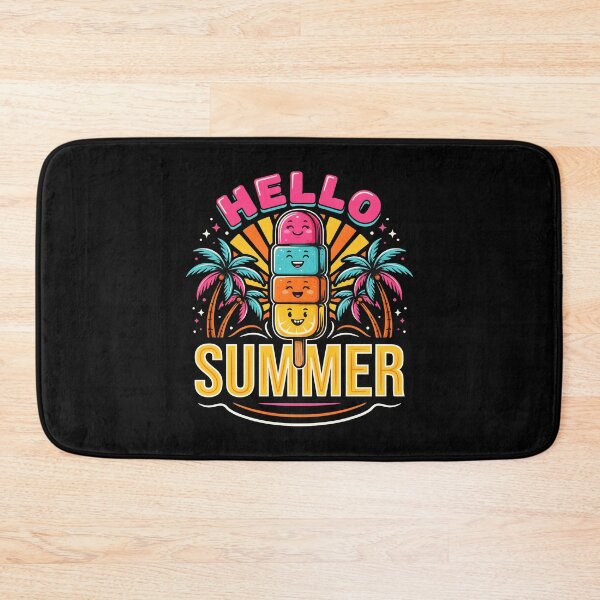Item preview, Hello Summer Vacation Ice Cream Sunny Holiday Graphic with Frozen Treats designed and sold by Redgiant87x.