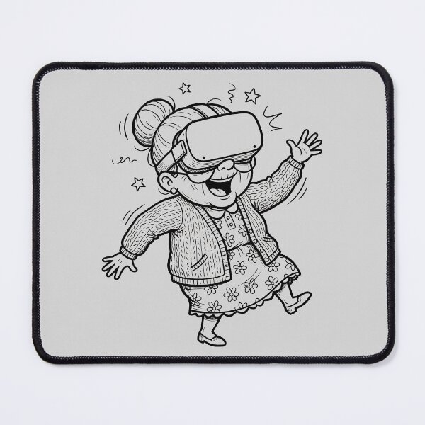 Item preview, Grandma Immersed In VR Experience designed and sold by ThreadRiotTees.