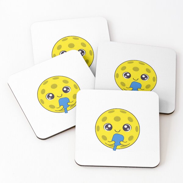 Item preview, Cute Kawaii Pickleball Ball Holding Paddle designed and sold by itsBeaz.