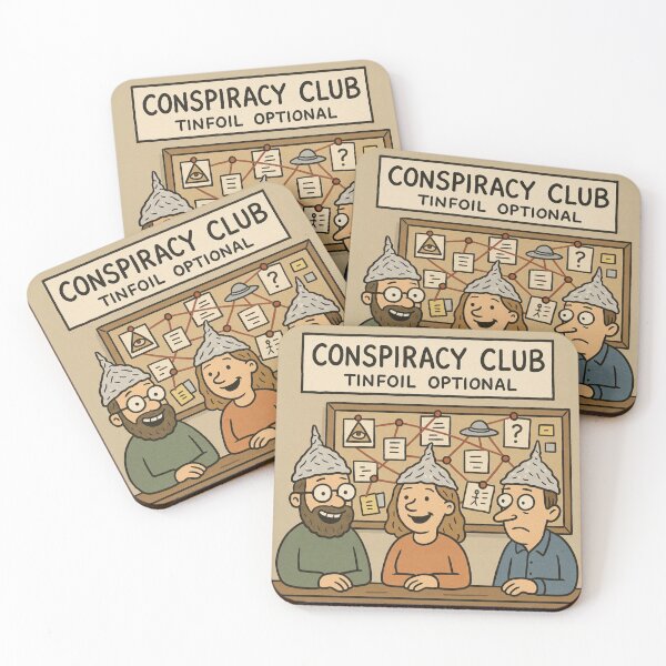 Item preview, Conspiracy Club designed and sold by Kathy Kuczek.