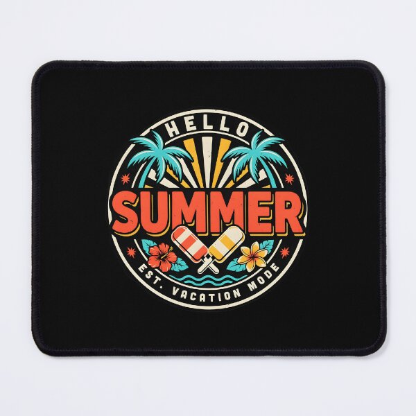 Item preview, Hello Summer Vacation Ice Cream Happy Holiday for Summer Lovers designed and sold by Redgiant87x.