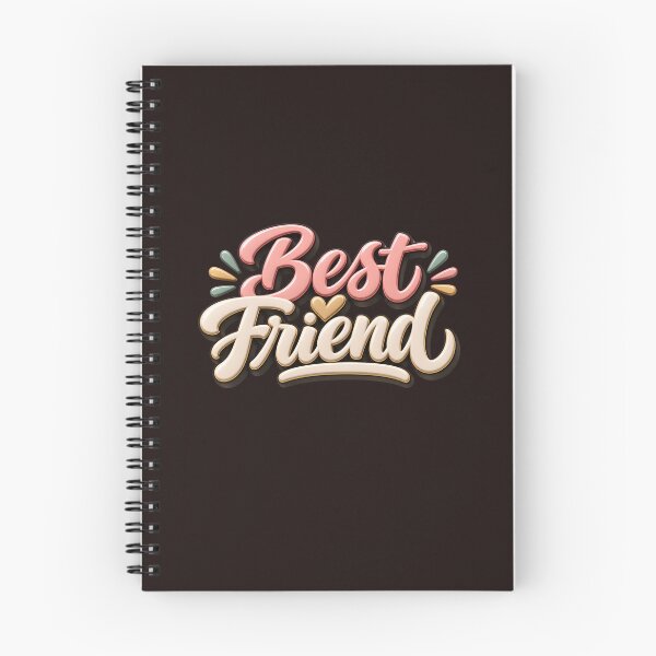 Item preview, Best Friend Retro 3D Bubble Lettering Typography Design designed and sold by WHDProduction45.