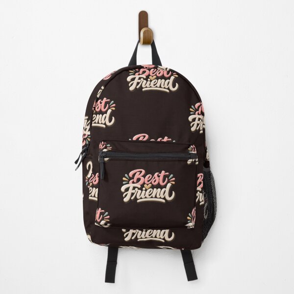 Item preview, Best Friend Retro 3D Bubble Lettering Typography Design designed and sold by WHDProduction45.