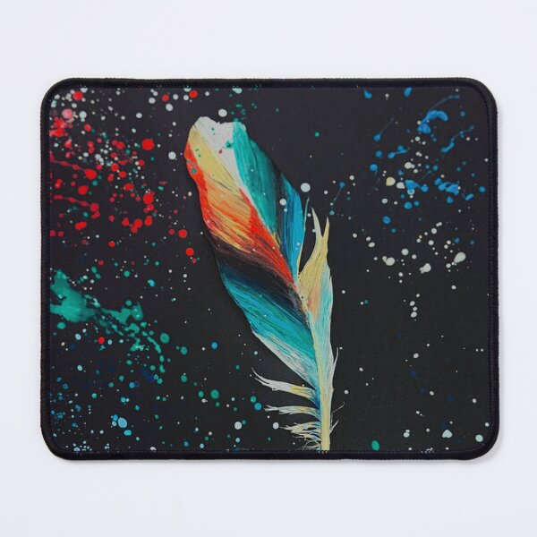 Item preview, Vibrant Acrylic Feather Splatter Black designed and sold by JeraldChieftain.
