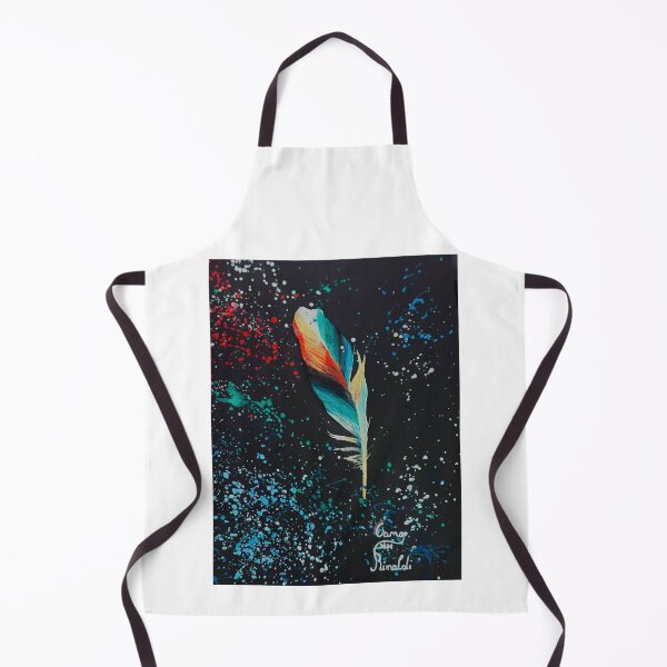Item preview, Vibrant Acrylic Feather Splatter Black designed and sold by JeraldChieftain.