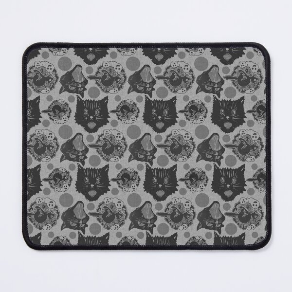 Item preview, Vintage Halloween Cat Pattern Black and Gray designed and sold by AKateWillett.