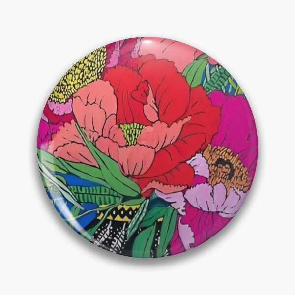 Item preview, Vibrant Peony Bouquet In A Maximalist Vase With Cheetah, Bird, and Monkey Digital Painting by Lara Lee Meintjes designed and sold by Matt_Smith.