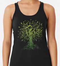 Meditate, Meditation, Spiritual Tree Yoga Racerback Tank Top