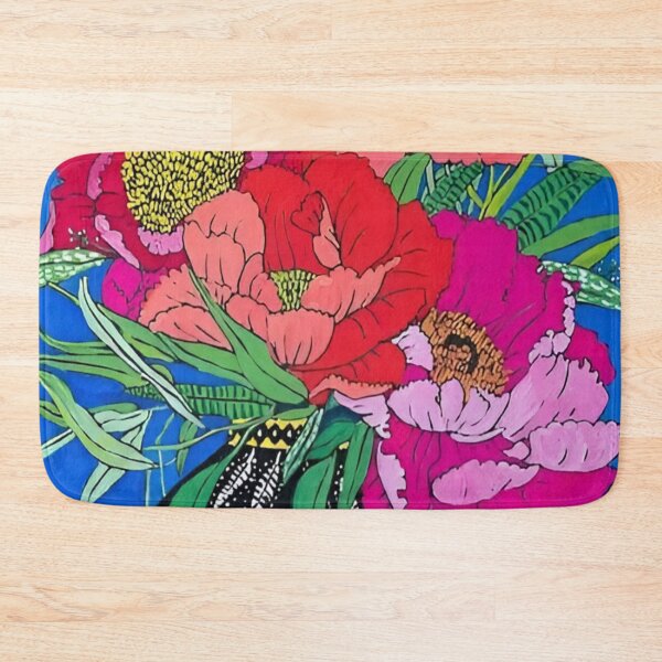 Item preview, Vibrant Peony Bouquet In A Maximalist Vase With Cheetah, Bird, and Monkey Digital Painting by Lara Lee Meintjes designed and sold by Matt_Smith.