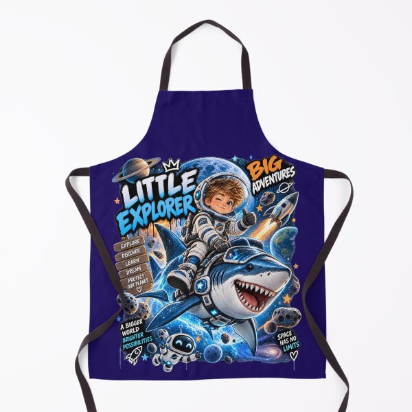 Item preview, Space Shark Adventure Boy designed and sold by MONIKA08 DESIGN.