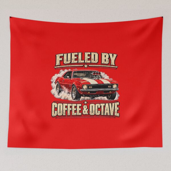 Item preview, Fueled By Coffee & Octane Muscle Car T-Shirt designed and sold by TZehrfeldPhotos.