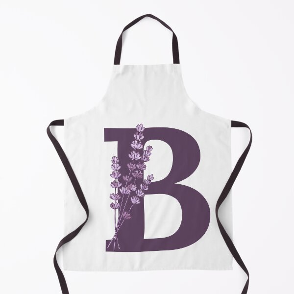 Item preview, Purple Letter B With Lavender Flowers designed and sold by ITCHAWAWAA.