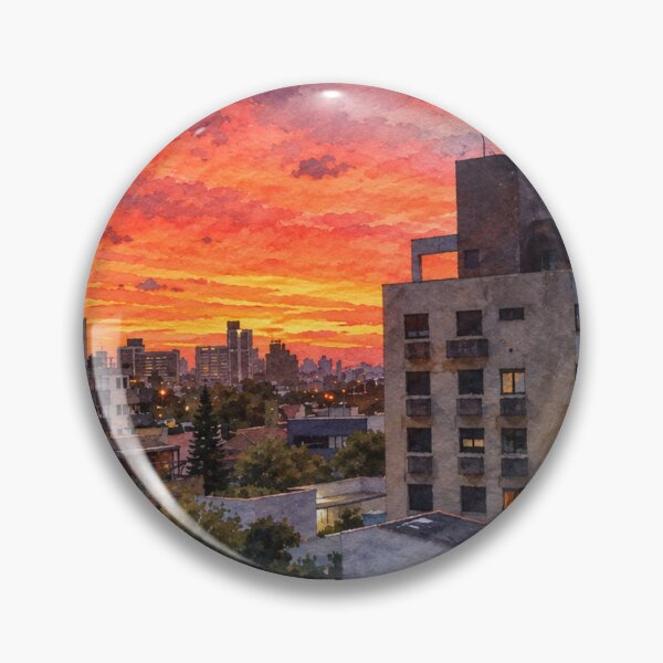 Item preview, Sunset in town designed and sold by Carol-arts-.