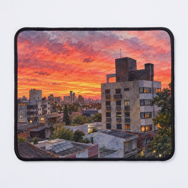 Item preview, Sunset in town designed and sold by Carol-arts-.
