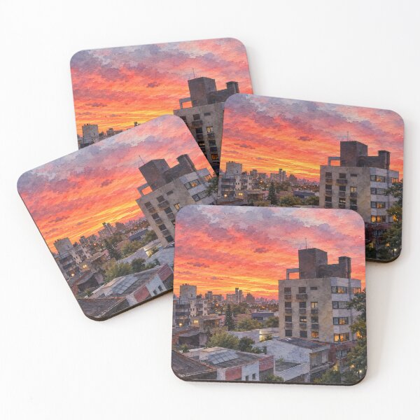 Item preview, Sunset in town designed and sold by Carol-arts-.