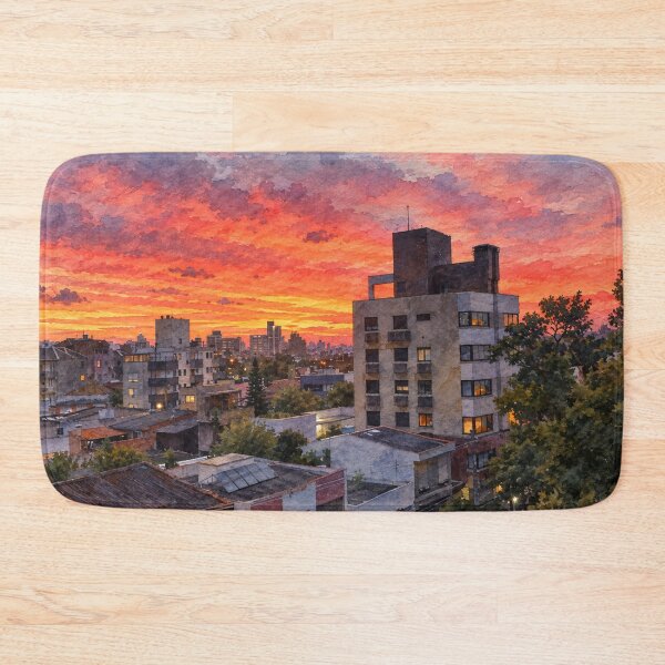 Item preview, Sunset in town designed and sold by Carol-arts-.