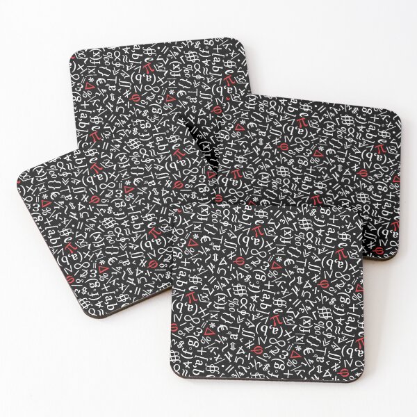 Item preview, Math Symbols in Red, Black and White designed and sold by Elsy's Art.