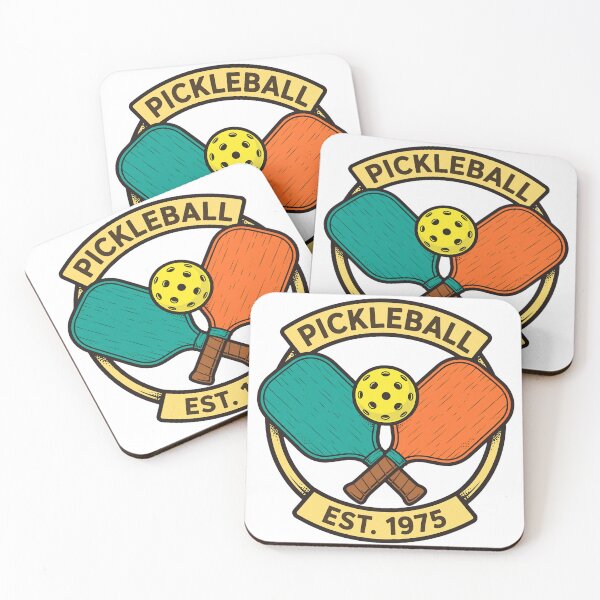 Item preview, Retro Pickleball EST 1975 Crossed Paddles Vintage Badge designed and sold by itsBeaz.