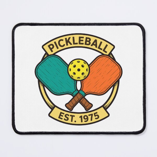 Item preview, Retro Pickleball EST 1975 Crossed Paddles Vintage Badge designed and sold by ItsTheBeaz.