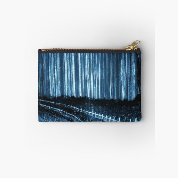 Item preview, Cyanotype Style Fence Country Road Star Trails designed and sold by MarizsaMoluk.