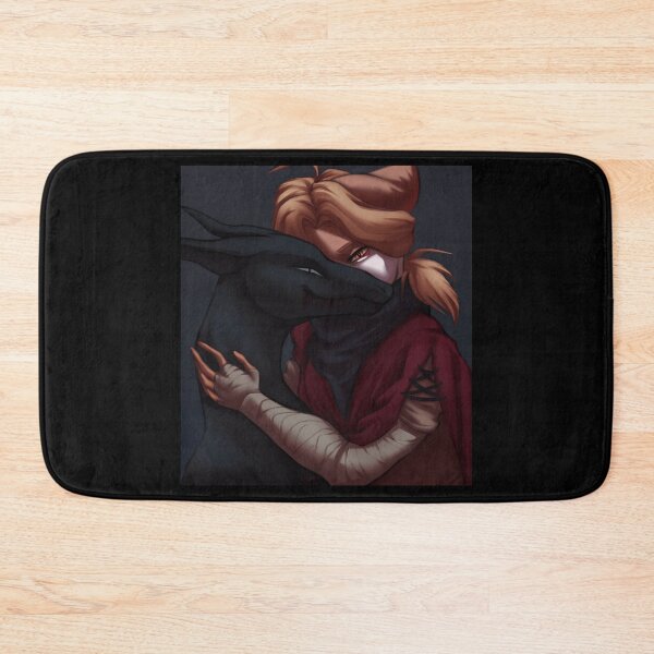 Item preview, Fierce Companionship: Warrior Embracing a Dark Creature designed and sold by Fibi-studio.