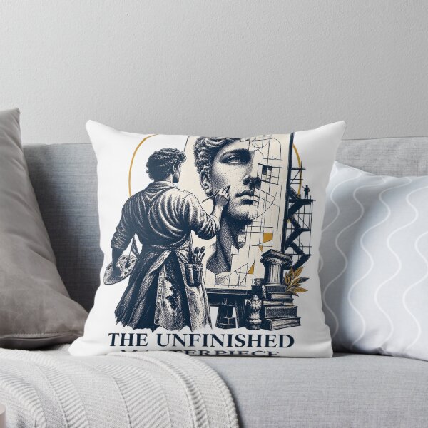 Item preview, The Unfinished Masterpiece - Classic Renaissance Artist and Sculpture Sketch Vector Design designed and sold by Nubian Style.
