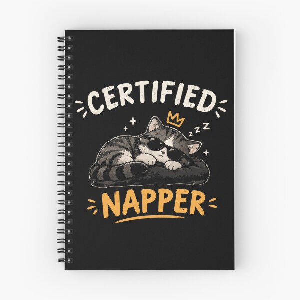 Item preview, Certified Napper Funny Sleeping Cat designed and sold by JalwaWear.