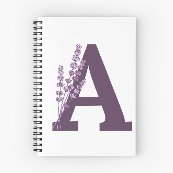Item preview,  Purple Letter A With Lavender Flowers designed and sold by ITCHAWAWAA.