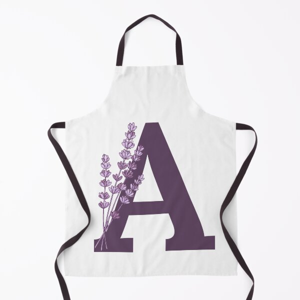 Item preview, Purple Letter A With Lavender Flowers designed and sold by ITCHAWAWAA.