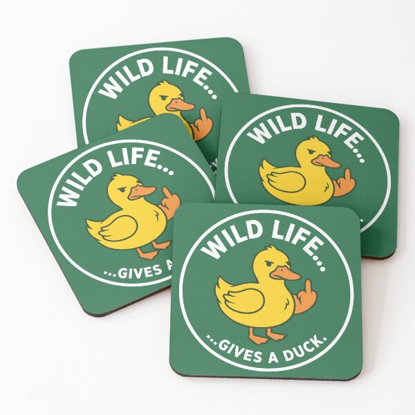 Item preview, Wild Life Gives A Duck Sarcastic Duck Middle Finger designed and sold by Amir Faysal.