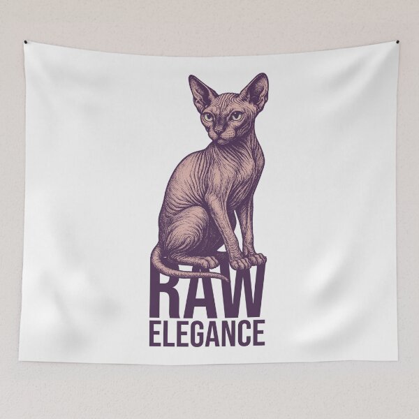 Item preview, Raw Elegance – Sphynx Cat Design designed and sold by xndrlab.