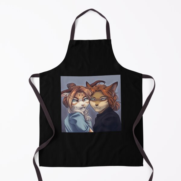 Item preview, Feline Couple Portrait Art designed and sold by Fibi-studio.